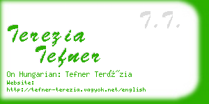 terezia tefner business card